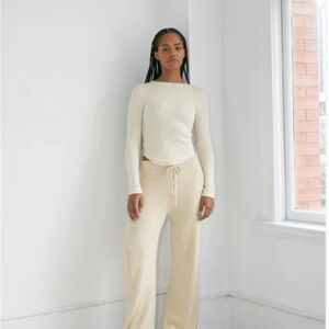 Boheme Goods - Knit Trouser - Cream - Sz M/L